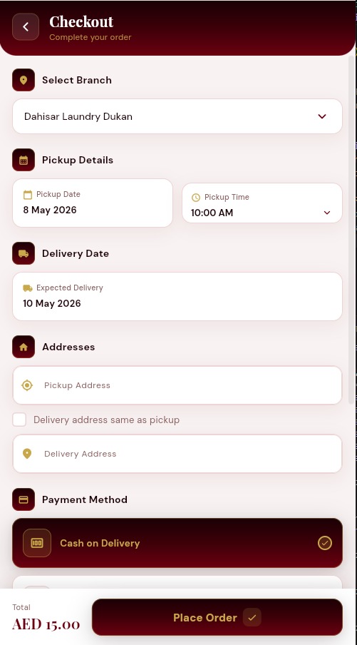Eagles Laundry App screenshot 2