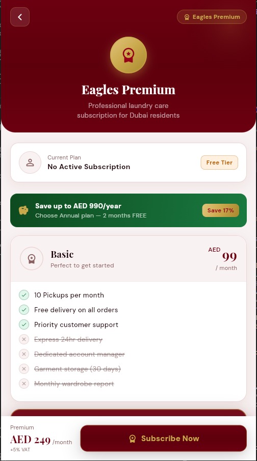 Eagles Laundry App screenshot 13