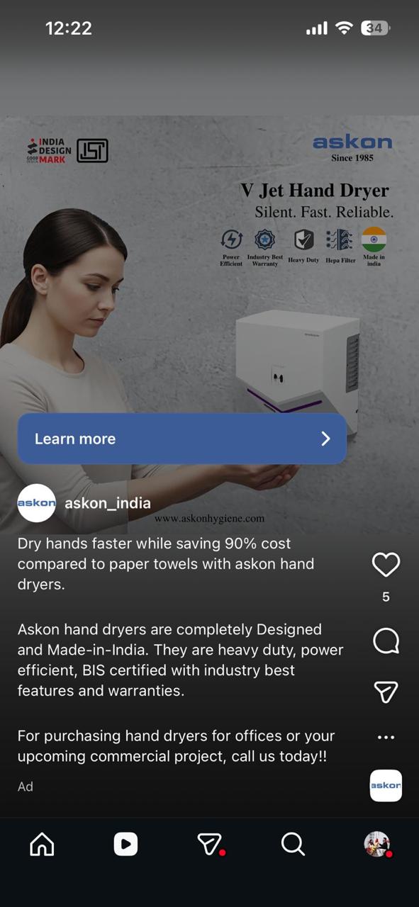 Askon Hygiene Social Media Marketing screenshot 5