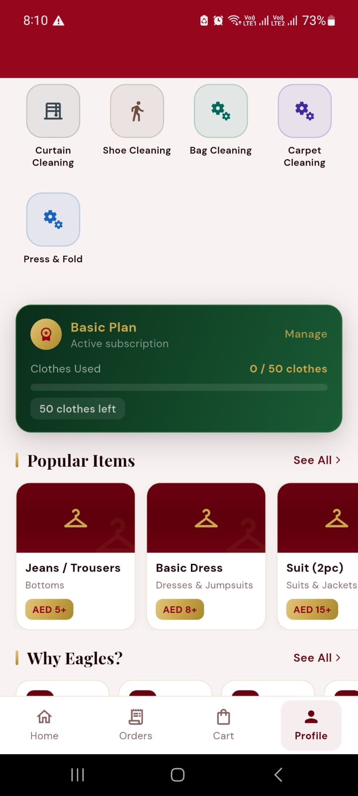 Eagles Laundry App screenshot 22