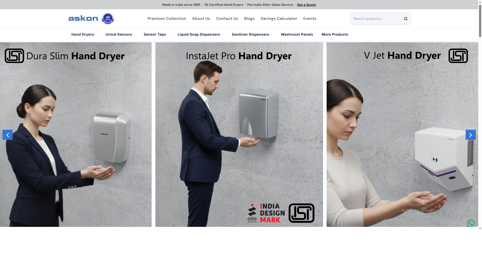 Askon Hygiene Website & Admin Panel Development screenshot 1
