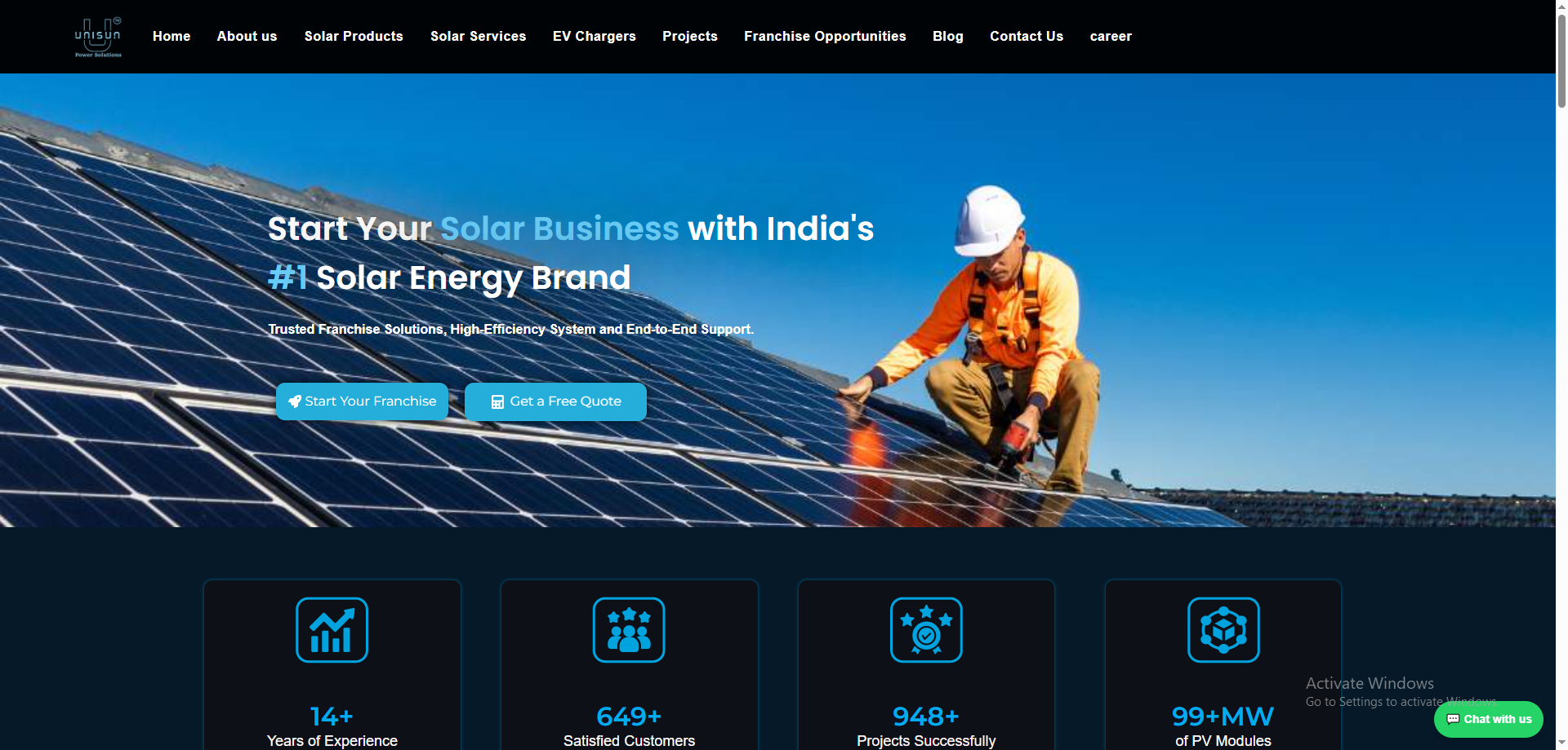 Unisun Power Solution WordPress SEO Optimization screenshot 4