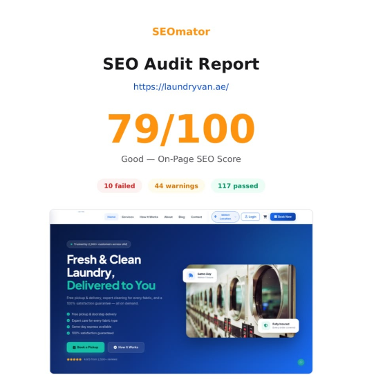LaundryVan - SEO